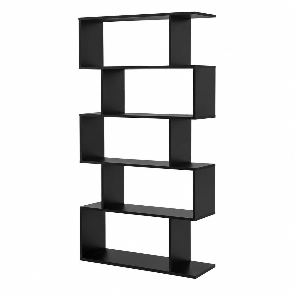 Estantería Moderna de 6 Niveles para Libros, 80x23x192 cm, Ideal para Salón, Dormitorio y Oficina, Color Negro