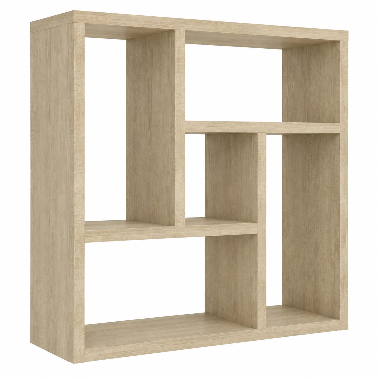 Estante de Madera Roble Sonoma para Libros y Decoración de Oficina 45,1x16x45,1 cm