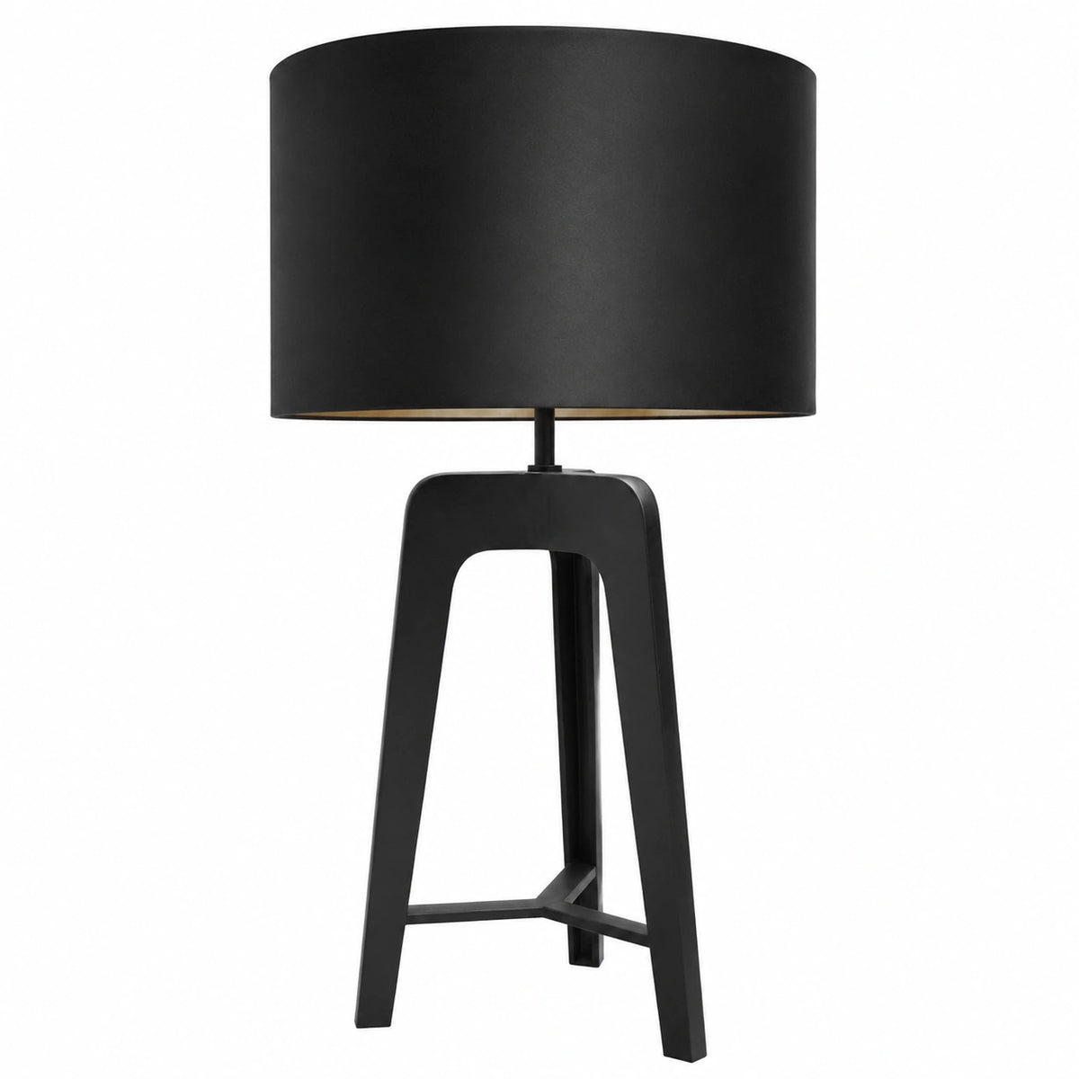 Lampada da Tavolo Nera Opaca di Design 60,5 x 91 cm per Casa e Ristorante