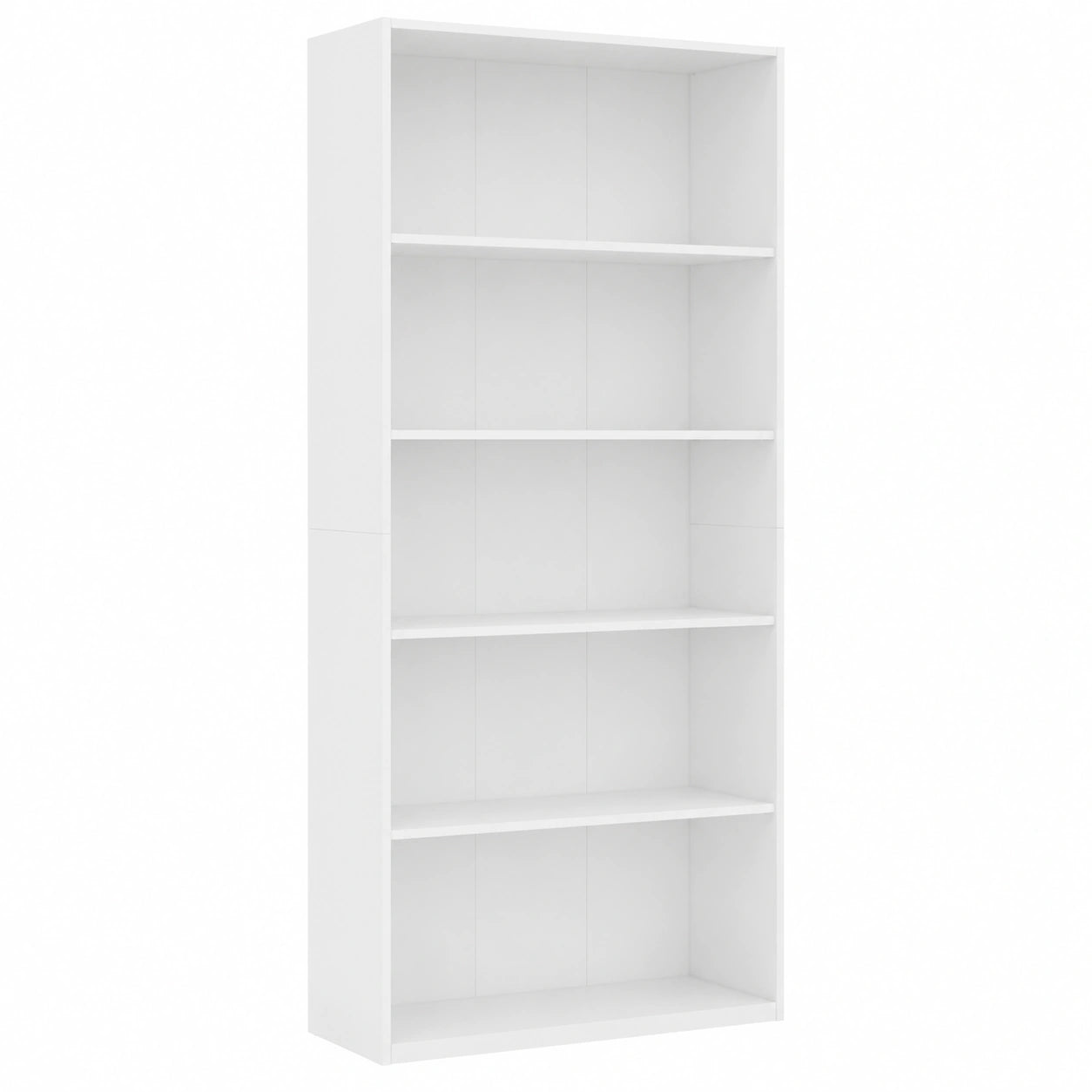 Estantería de 5 Niveles Blanca para Oficina y Hogar