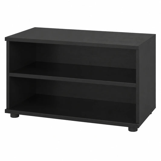 Estantería Vicco Berno Negra con 2 Compartimentos, 70.8 x 38.9 cm para Libros y Documentos