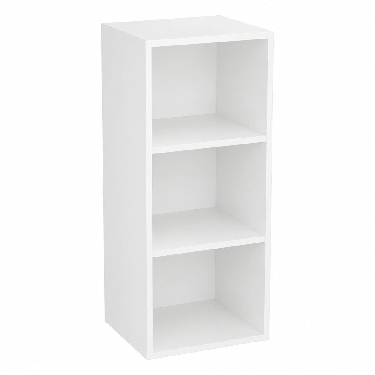 Estantería Librería Blanca de 3 Cubos para Oficina o Dormitorio, 80x30x24 cm