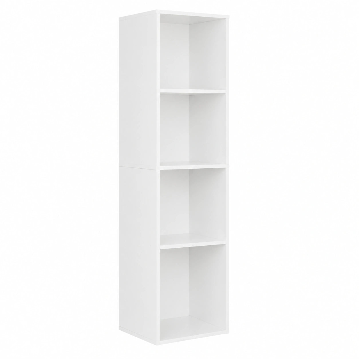 Librería Blanca WOLTU de 5 Cubos para Oficina y Hogar, 30x24x132cm