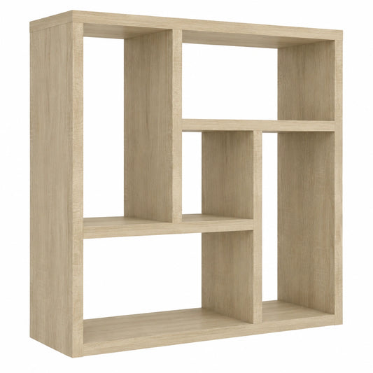 Estante de Madera Roble Sonoma para Libros y Decoración de Oficina 45,1x16x45,1 cm