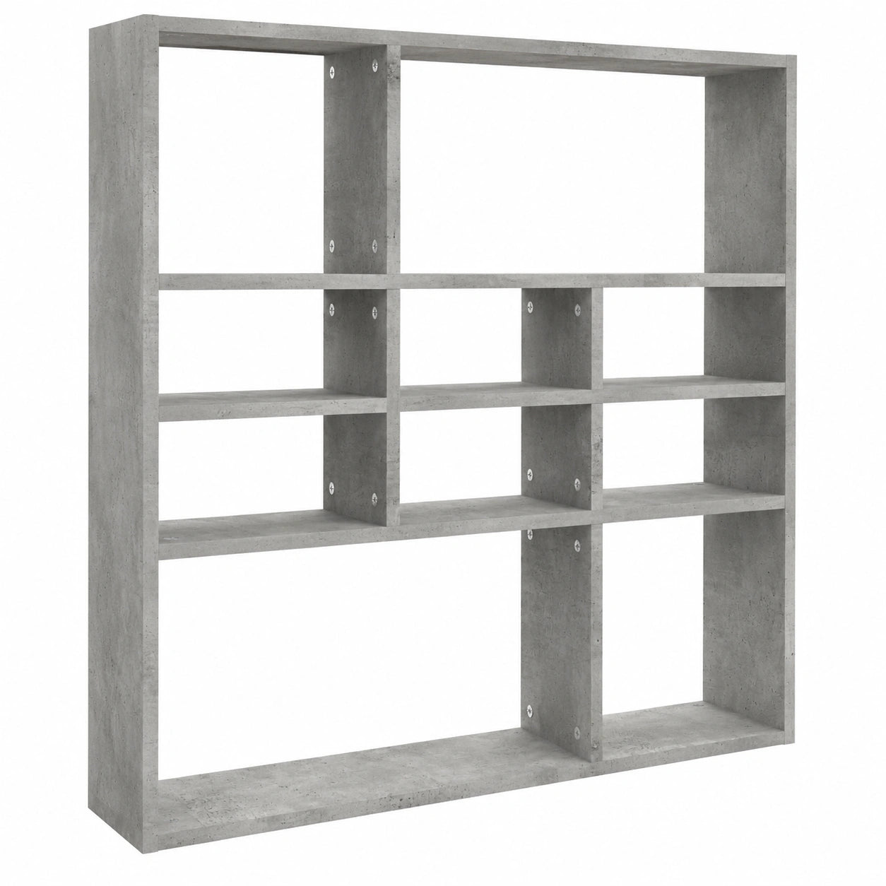 Estantería de Pared Gris Hormigón de vidaXL de 90x16x78 cm para Oficina y Hogar