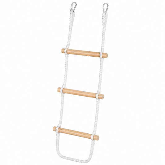 Escalera de Cuerda Plegable para Camas y Casas en Árbol, 150 cm, Segura y Fácil de Instalar