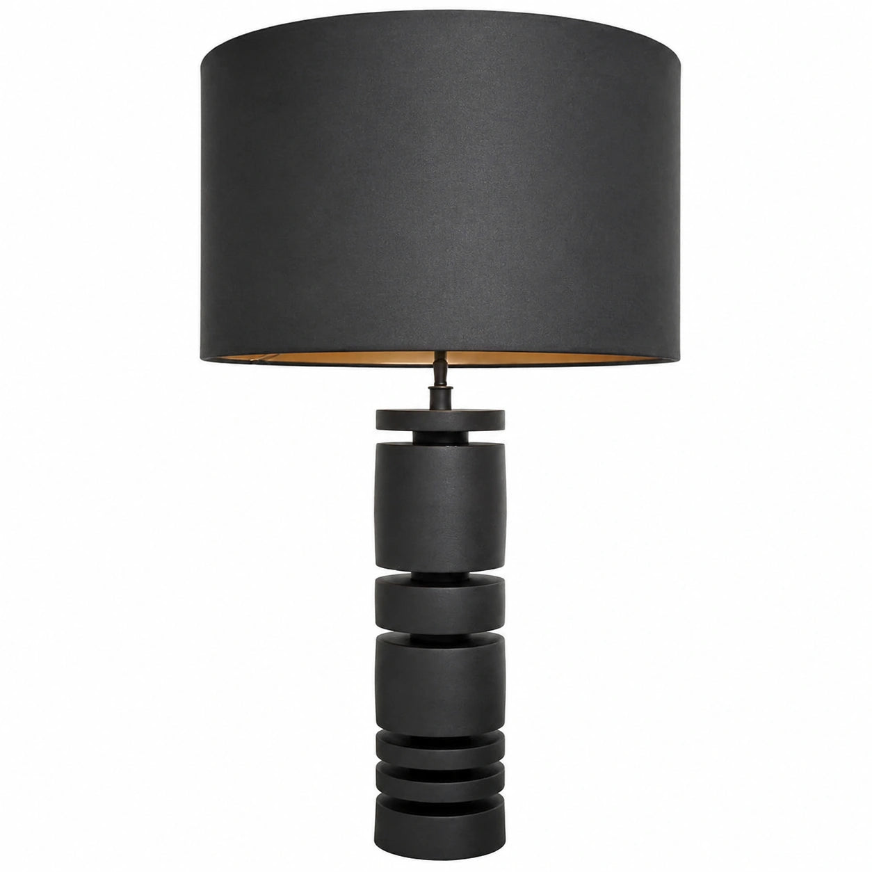 Lámpara de mesa Casa Padrino diseño moderno negro mate 60,5 x 90 cm para hoteles y restaurantes